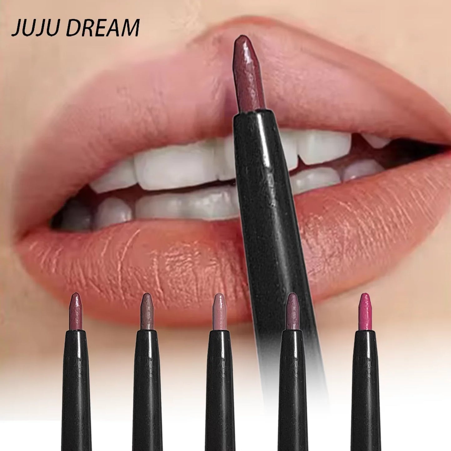 Long-Lasting Waterproof Matte Lip Liner Hydrating Non-Sticky Lip Makeup Contours Lips 5 Shades Available Lipstick Replacement
