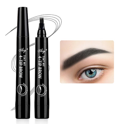 4 fork microblading eyebrow pencil waterproof eyebrow pencil natural long-lasting eyebrow makeup five colors