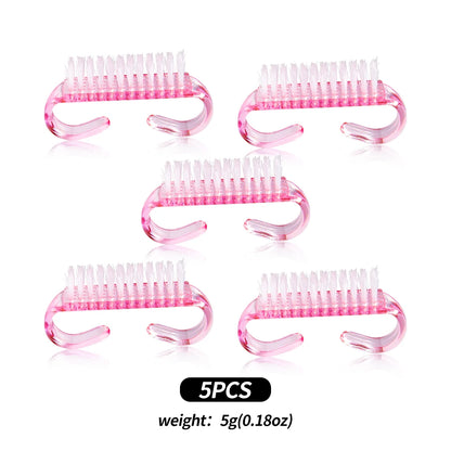 3/5/8Pcs Sculpture Dotting Pen Nail Art Silicone Brush Colorful Crystal Dual-head Carving Flower Painting Pen DIY Manicure Tools