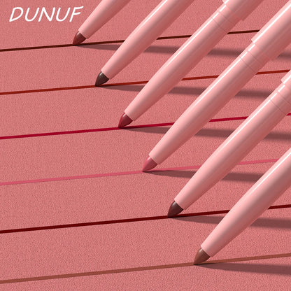 6pcs Lip Liner Pen Set Long-Lasting, Waterproof Sweatproof, Easy Coloring Non-fading Color Rendering Lip Gloss Set Beauty Makeup