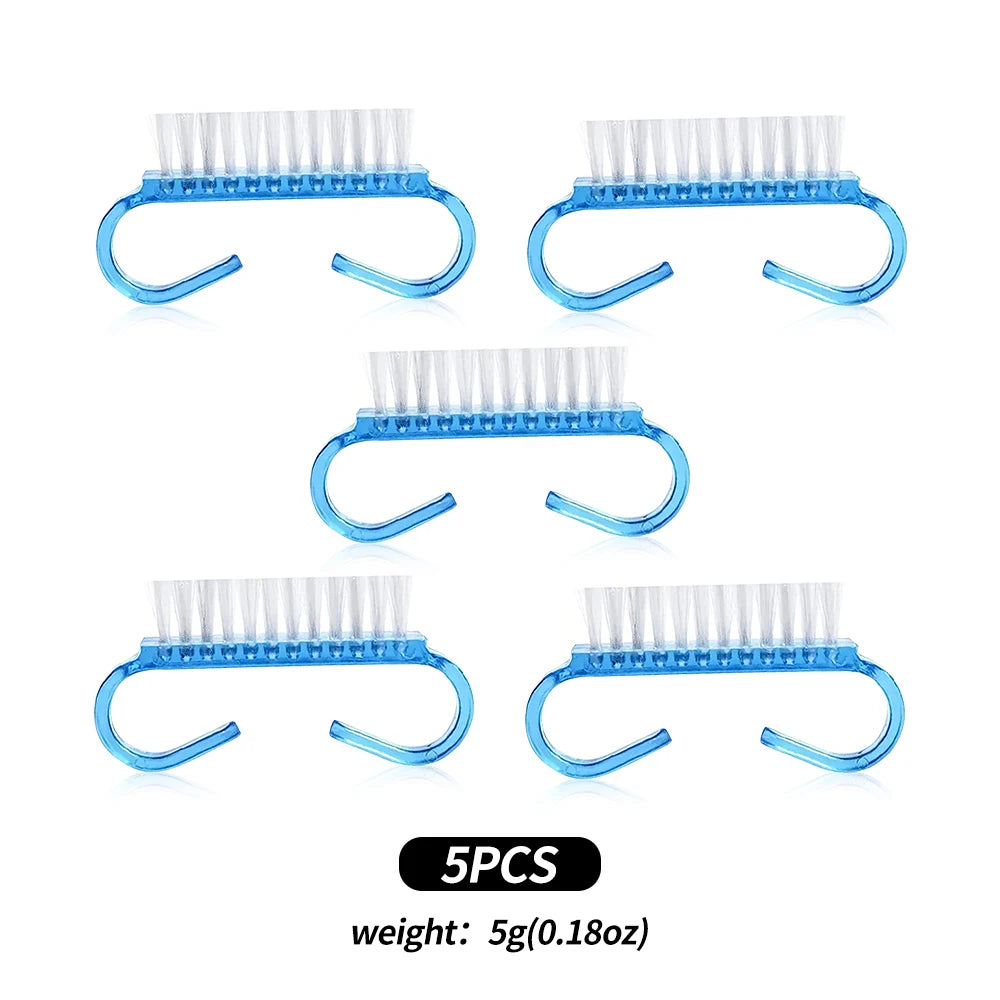 3/5/8Pcs Sculpture Dotting Pen Nail Art Silicone Brush Colorful Crystal Dual-head Carving Flower Painting Pen DIY Manicure Tools