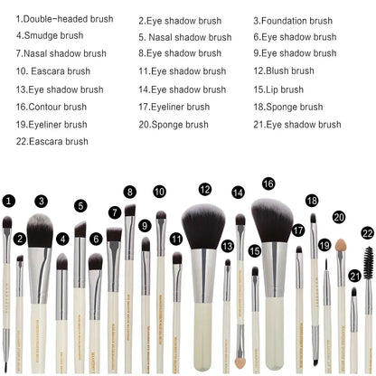 3/13/22pcs Professional Makeup Brushes Tools Set Make Up Brush Tools Kits for Eyeshadow Eyeliner Cosmetics Brushes Maquiagem