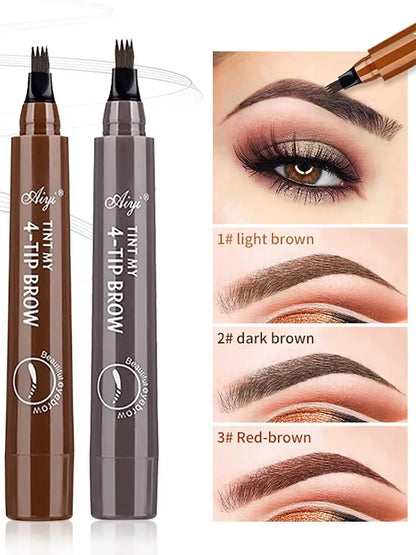 4 fork microblading eyebrow pencil waterproof eyebrow pencil natural long-lasting eyebrow makeup five colors
