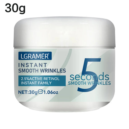 5 Seconds Retinol Anti-Wrinkle Cream Instant Anti Aging Line Fade Cream Firming Face Fine Skin Moisturizing Care Lifting Cream