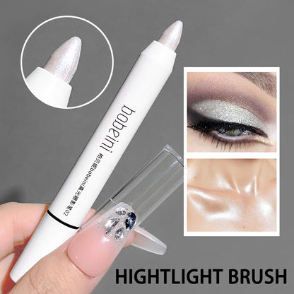 Eye Makeup Highlighter Pencil, Undereye Brightener Pencil, Dual-End Eye Shadow Stick, Smudge-Proof Eye Makeup