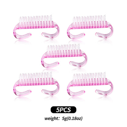 3/5/8Pcs Sculpture Dotting Pen Nail Art Silicone Brush Colorful Crystal Dual-head Carving Flower Painting Pen DIY Manicure Tools