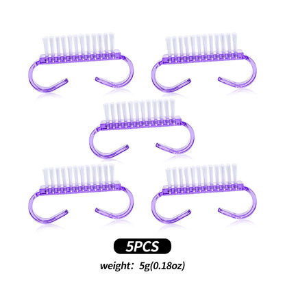 3/5/8Pcs Sculpture Dotting Pen Nail Art Silicone Brush Colorful Crystal Dual-head Carving Flower Painting Pen DIY Manicure Tools