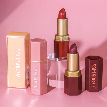 SAM SUGAR 6-Color Matte Lipstick ,  Non-Stick Cup Long-Lasting Velvet Finish, Smooth Matte Lip Color Waterproof Smudge-proof